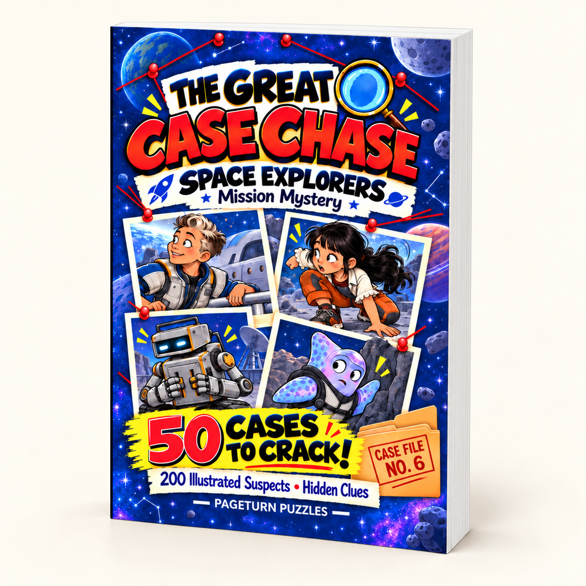 Space Explorers paperback — three-dimensional cover mockup