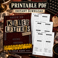 PageTurn Puzzles printable preview hero: killer-letters-vol-1-printable-pdf